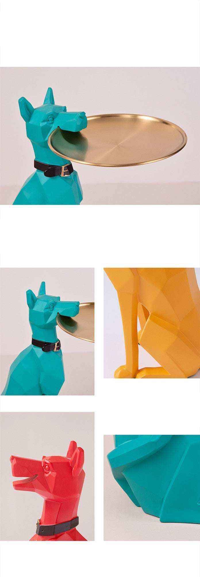 Svuotatasche Doberman in Resina – Decorazione Multifunzione