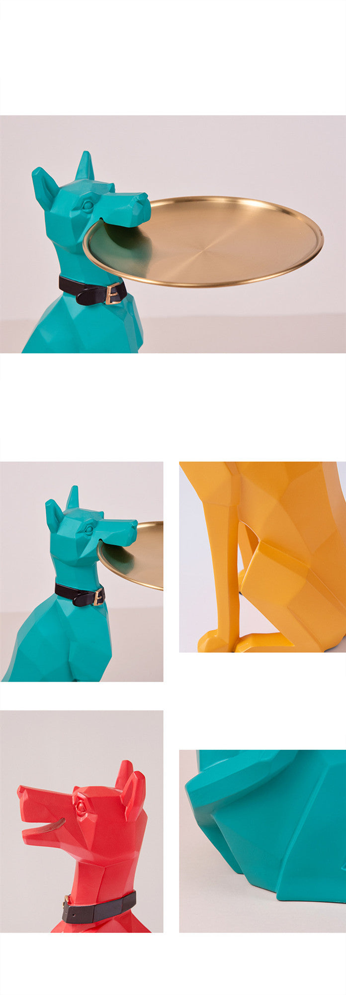 Svuotatasche Doberman in Resina – Decorazione Multifunzione