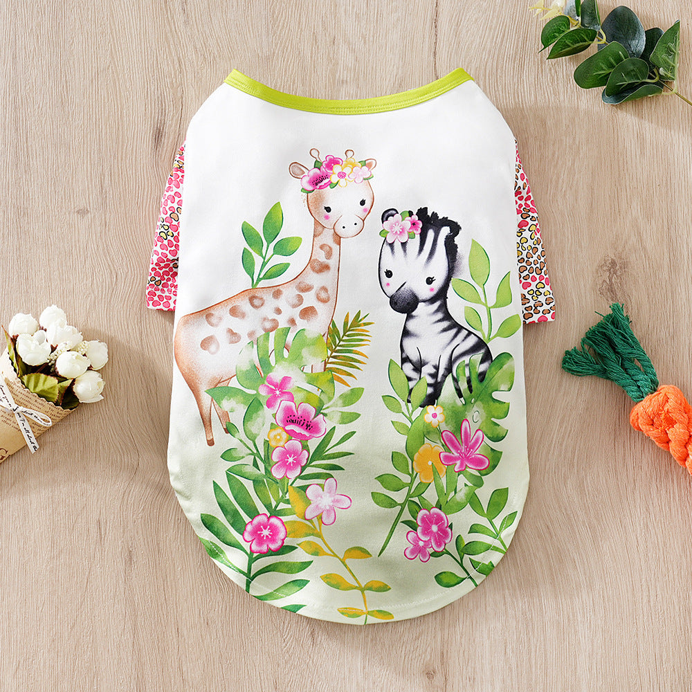 MAGLIETTA COLORATA PER CANI TAGLIE PICCOLE E MEDIE | FANTASIE CUPCAKE, KOALA, DINOSAURI... - Dog Moda