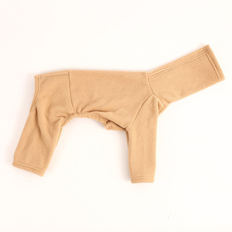 Combinaison en polaire pour chiens 4 pattes - polaire double face chaude et douce