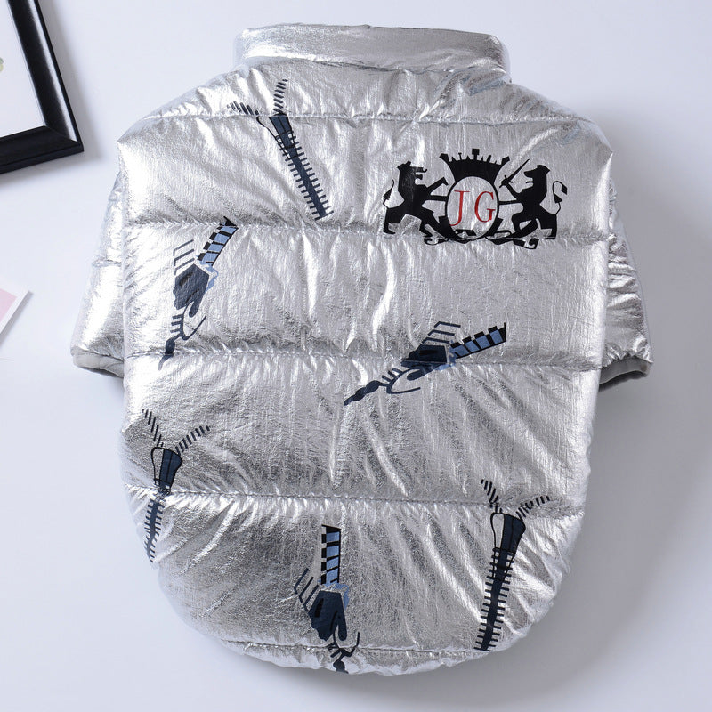 Abrigo Impermeable para Perros Bulldog con Cremallera - Acolchado