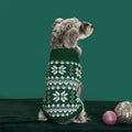 Suéter de Navidad para Perros Copos de Nieve Rojo Verde