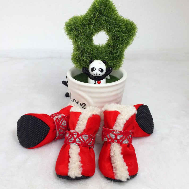 Scarpine Invernali per Cani in Pile Caldo Imbottite