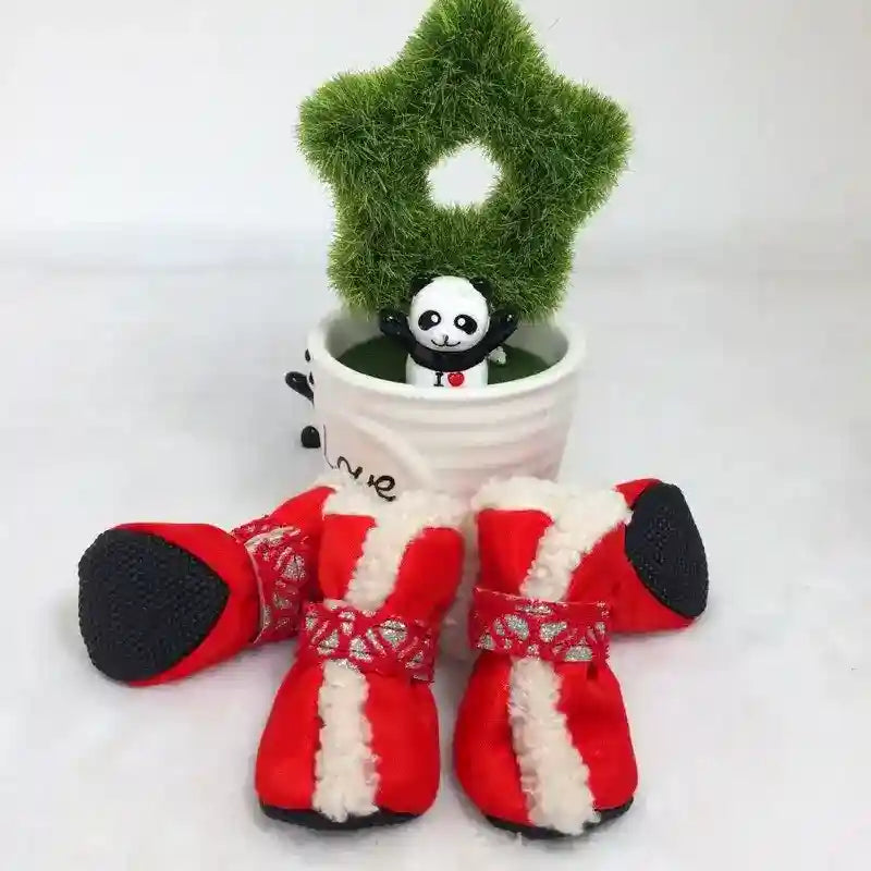 Scarpine Invernali per Cani in Pile Caldo Imbottite by Dog Moda