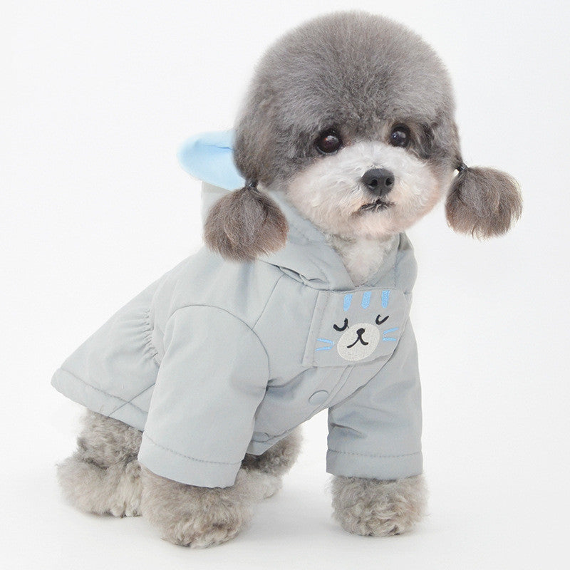 "Trinity" Dog Coat with Hood and Funny Ears - Elegance and Comfort