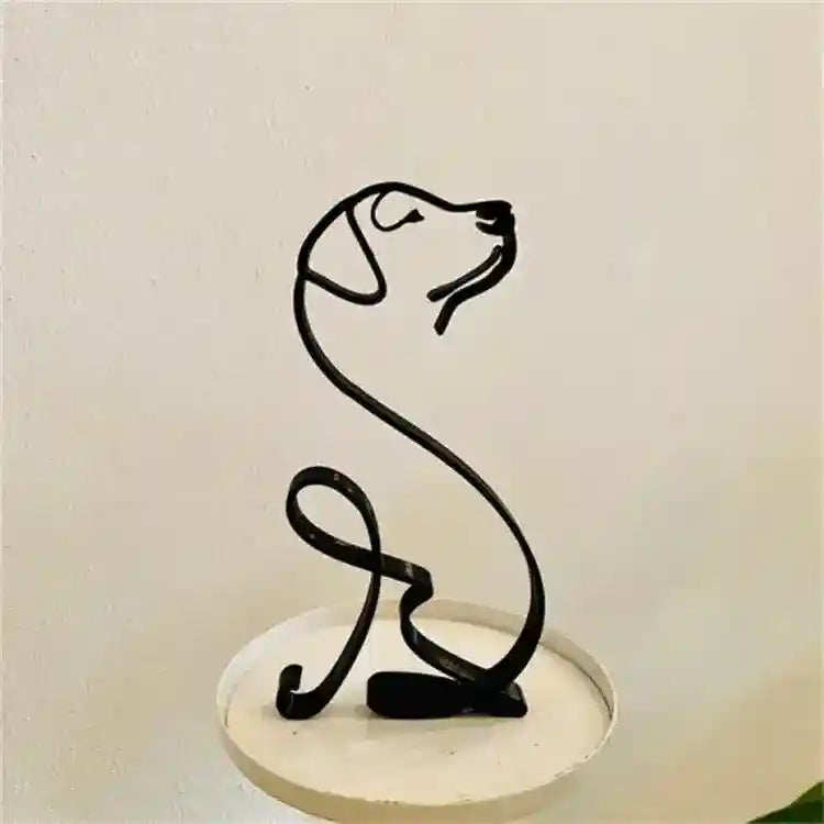 Statua Cane in Metallo Scultura Decorativa Moderna by Dog Moda