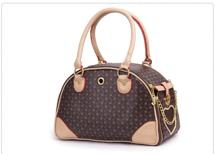 "Chanel" Eco-Leather Dog Carrier Bag