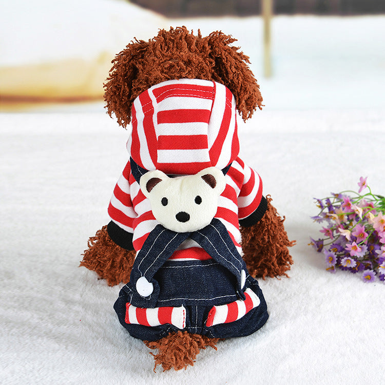 TeddyStyle - Vestitino Elegante per Cani con Salopette o Gonnellina - Dog Moda
