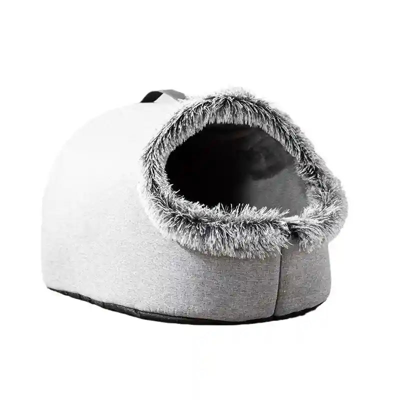 Portable Cat Bed with Handle - Warm Fleece