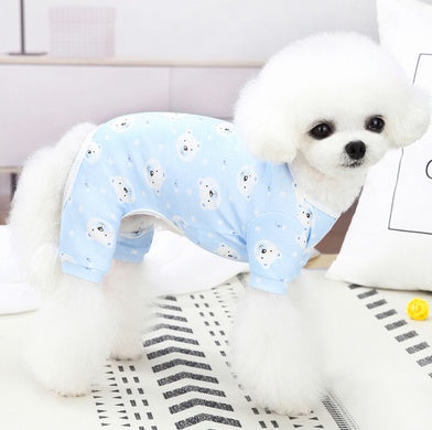 "Filo di Luna" Poodle Jumpsuit in Stretch Cotton