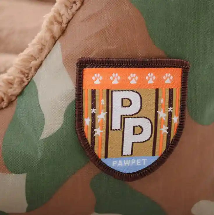 犬と猫用カモフラージュ両面ベッド