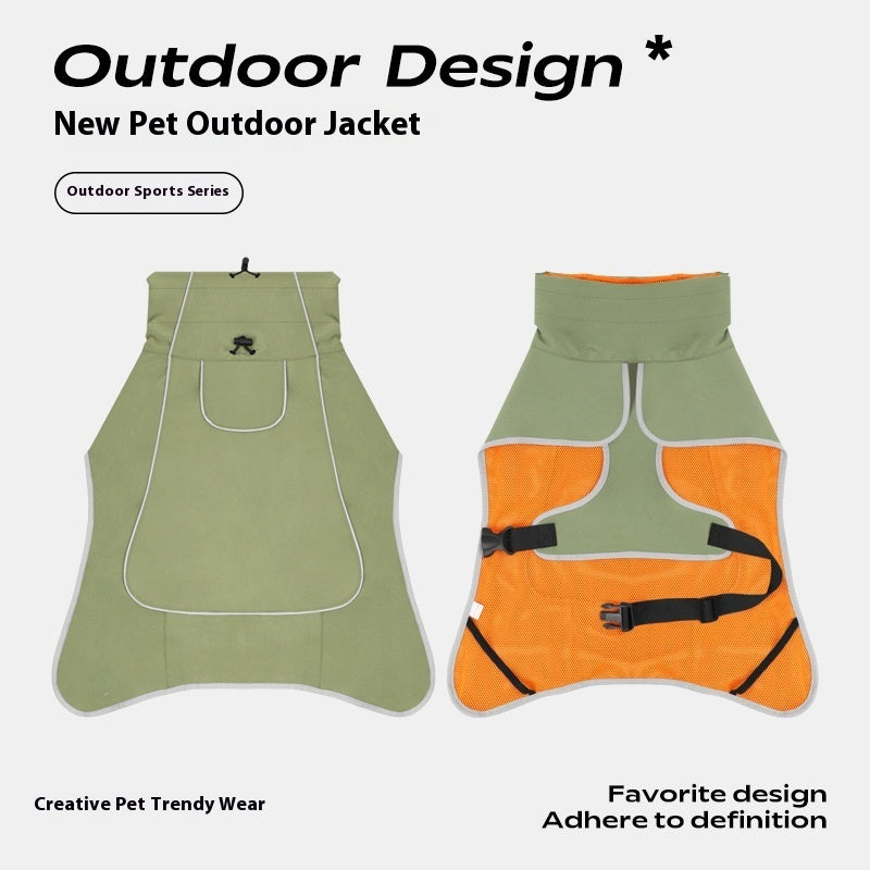 Imperméable pour chiens avec filet intérieur et cordon de serrage