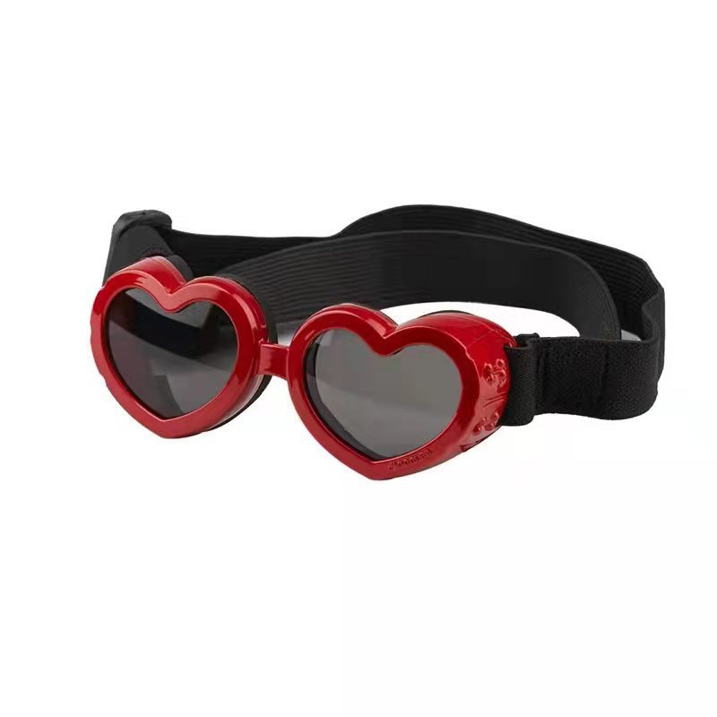 Heart-shaped sunglasses for dogs and cats