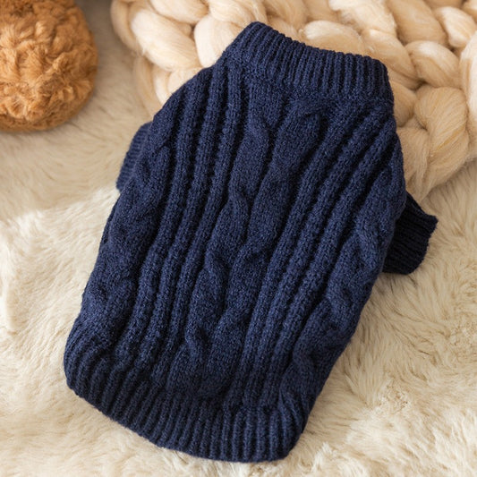 Maglione Cane Gatto Lavorazione Treccia Cable Knit by Dog Moda