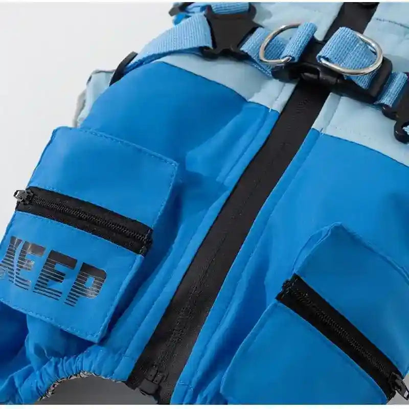 Mono impermeable para perros - Reflectante para exteriores acolchado