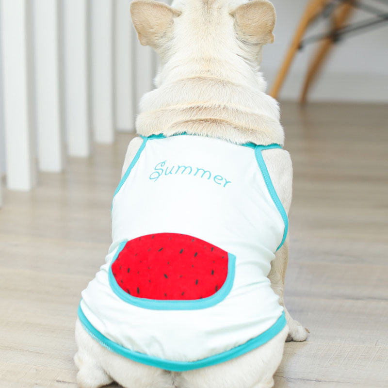 "Watermelon" Dog and Bulldog Vest