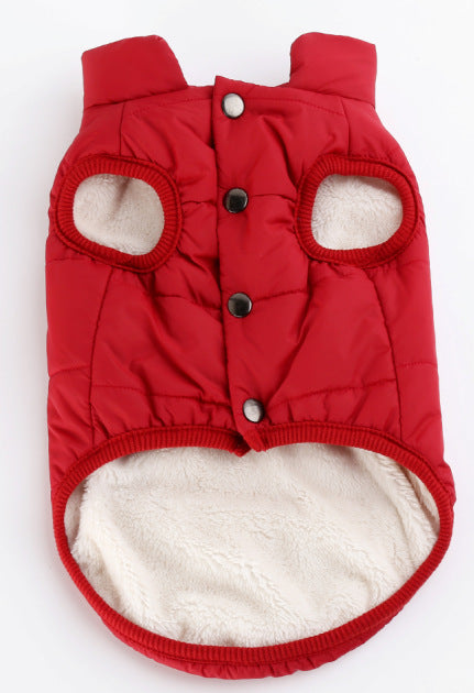 Windproof Dog Coat with Fleece Lining