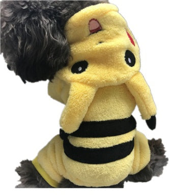 Fleece Dog Onesie – Hamtaro and Pikachu Patterns