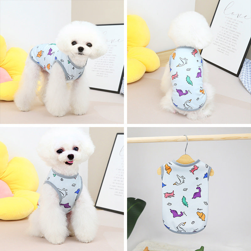 „DinoStyle“ Hundepullover – Bunte Dinosaurier und weicher Stoff