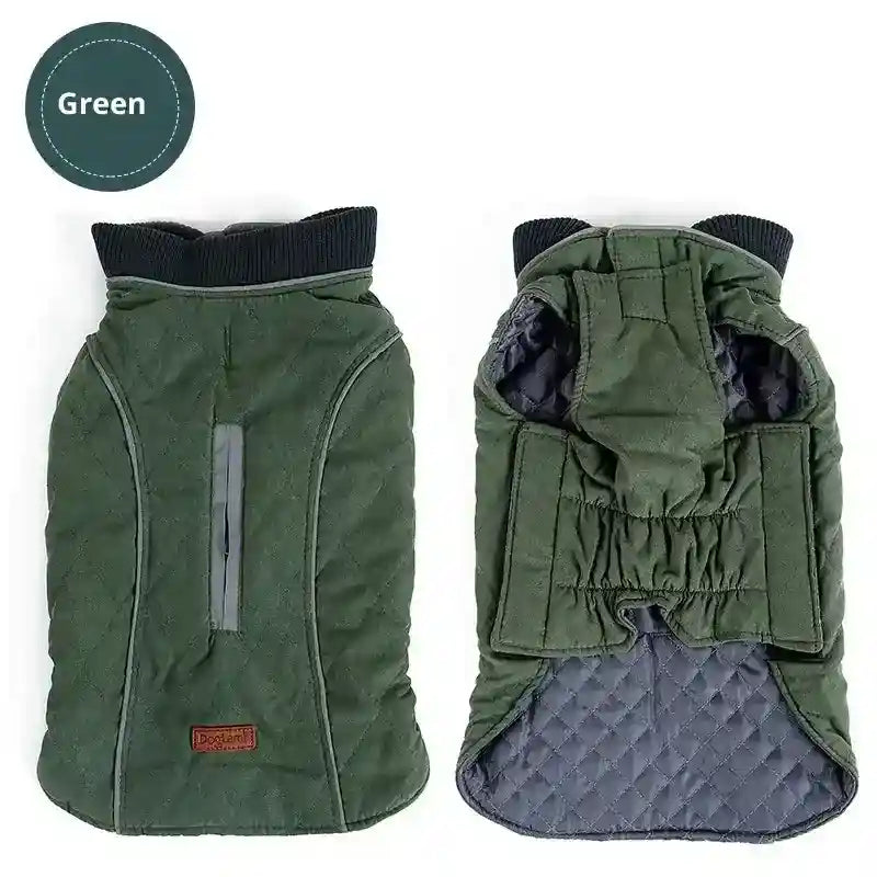 Cappotto Impermeabile Cani Imbottito con Inserti Riflettenti by Dog Moda