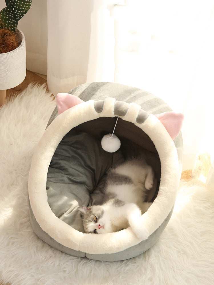 PetNest - Casetta Semichiusa per Cani e Gatti in Morbido Tessuto - Dog Moda