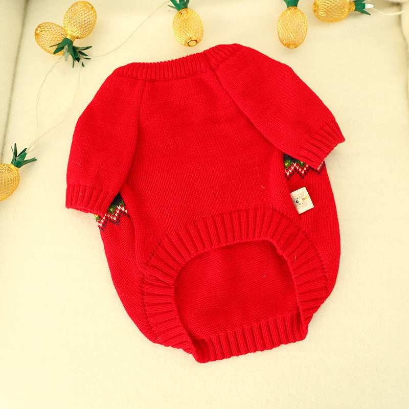 3D Santa Claus Dog Christmas Sweater - Comfort and Festiveness for Your Four-Legged Friend