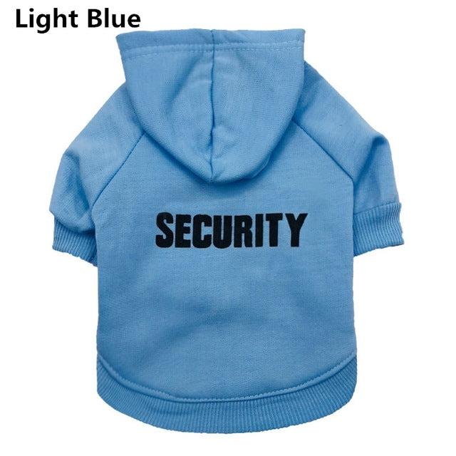 Felpa Security con Cappuccio per Cani e Gatti by Dog Moda