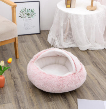 Cuccia Avvolgente "Comfort Ciambella" in Pile con Copertina - Dog Moda