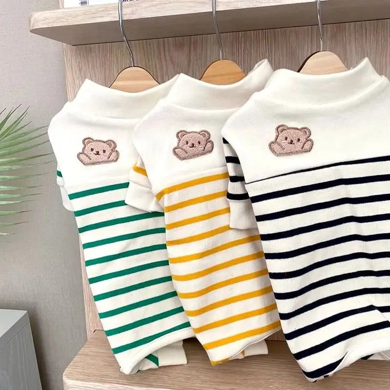 Pyjama pour chiens avec ourson à rayures - Couverture 4 pattes