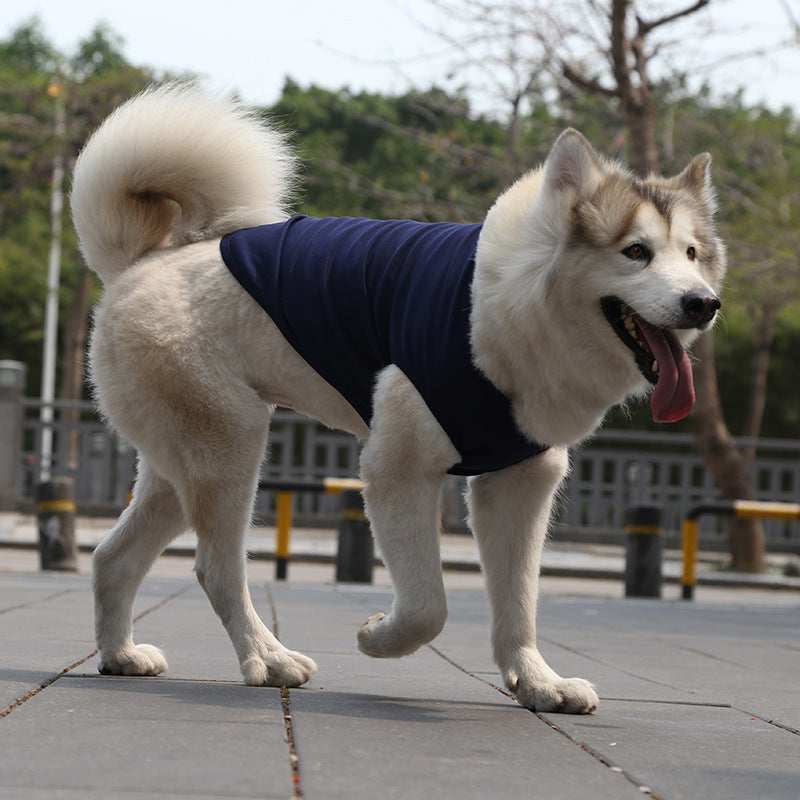 Sleeveless dog shirt also for large dogs "Basic"