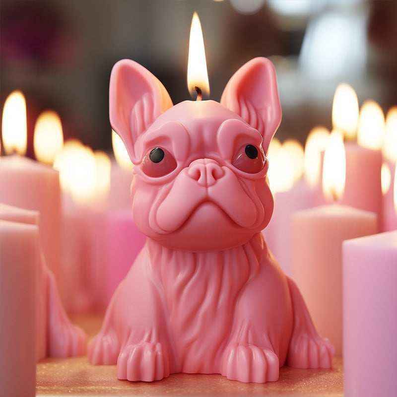 Candela Bulldog Decorativa – Idea Regalo per Amanti dei Cani by Dog Moda