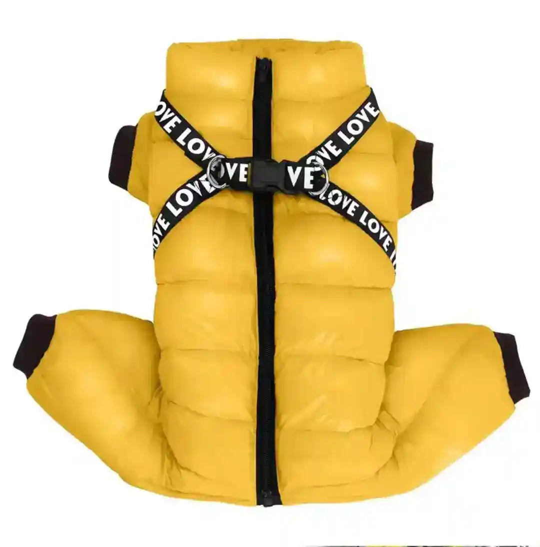 Cappotto Cani 4 Zampe Love - Imbottito Neve Pioggia by Dog Moda