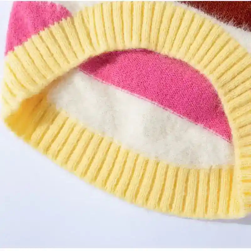 Maglione CHERRY Hipidog - Righe Colorate e Ciliegie by Dog Moda