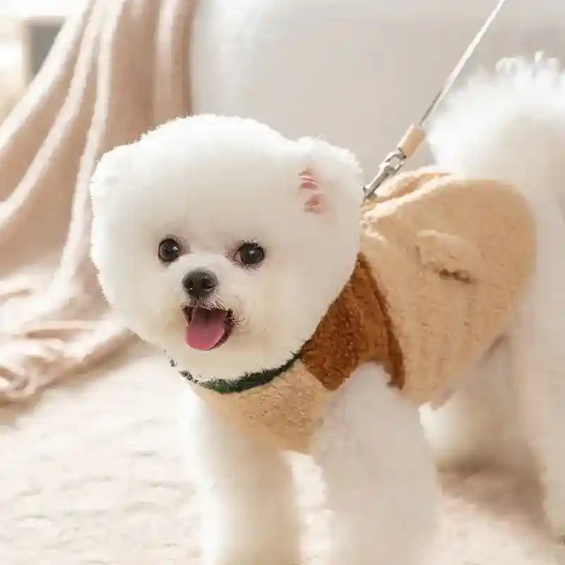 Giacca Pile Cani Wake Me In Spring - Patch Scoiattolo by Dog Moda