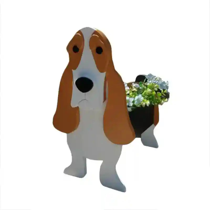 Fioriera Basset Hound per Giardino e Balcone by Dog Moda