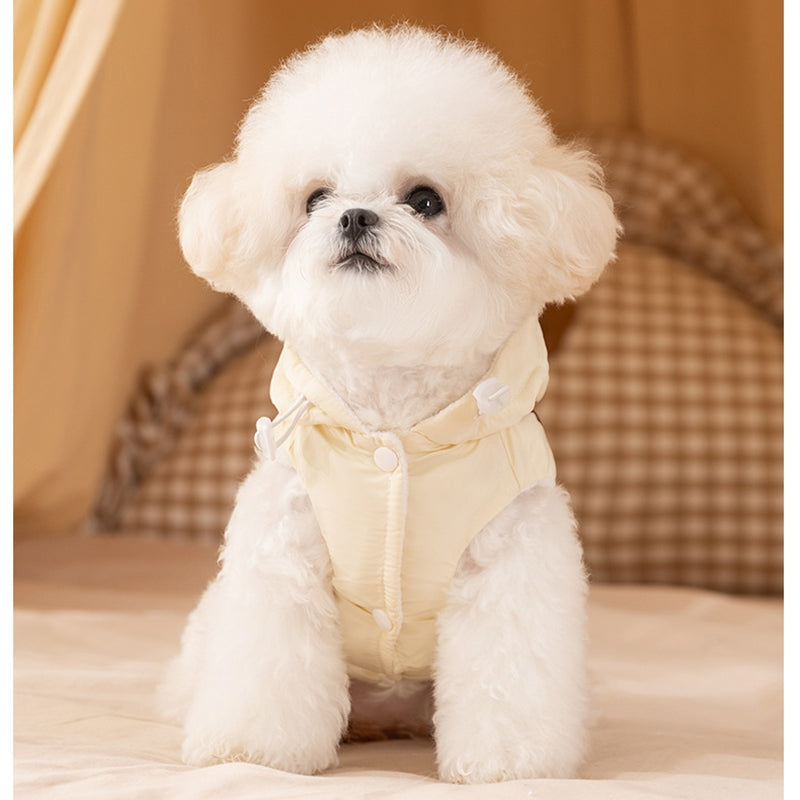 Cappotto Lucky Dog Smanicato con Cappuccio e Fiocco