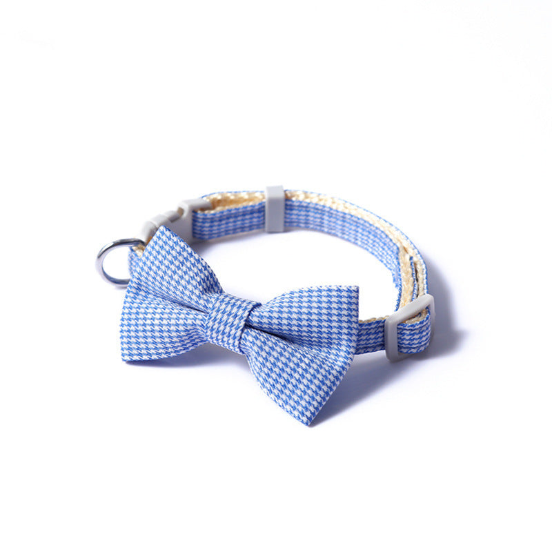 Elegant Dog Collar with Bow – Adjustable in 4 Colors