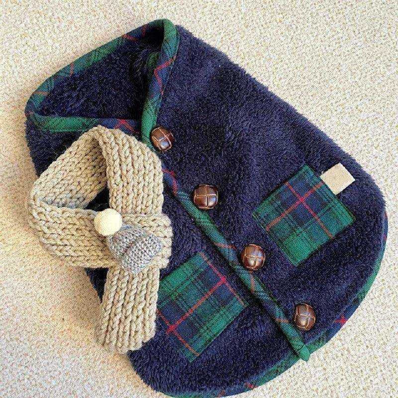 For Autumn And Winter, Puppies, Two-legged Vests, Small And Medium-sized Dogs, Fleece Jackets, Cat Coats, Scarves, Pet Clothes by Dog Moda
