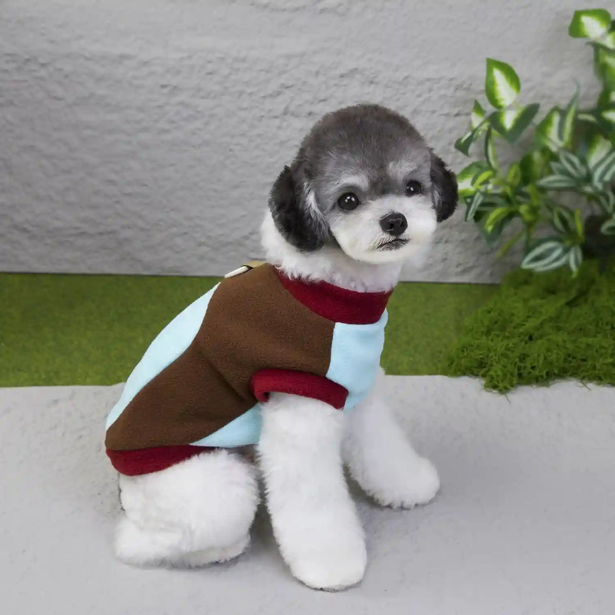 Felpa Cani Mountain Pile Sherpa Anello Pettorina Inverno by Dog Moda