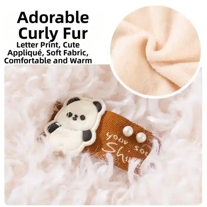 Gilet Lana Agnello Cani Gatti - Panda You Shine Bianco by Dog Moda