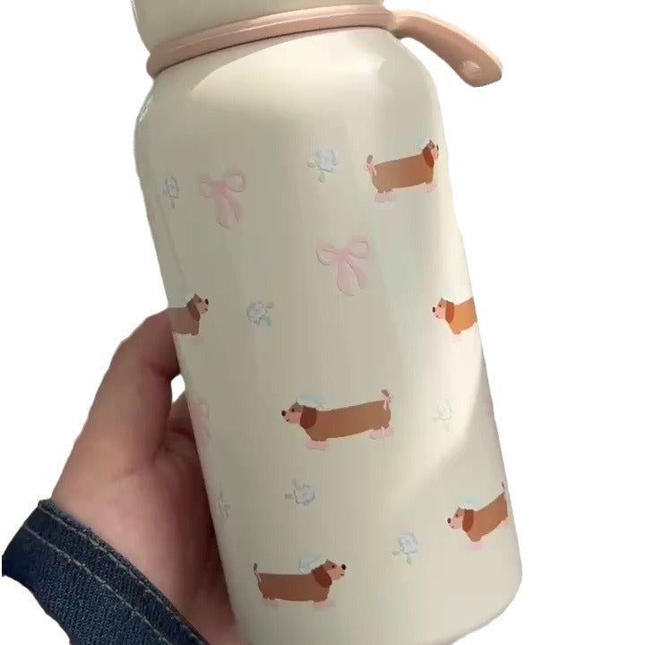 Borraccia Termica Bassotto 400ml in Acciaio Inox 304