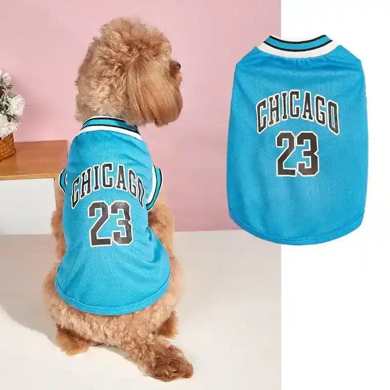 Maglia Basket Cani Chicago 23 Smanicata Traspirante by Dog Moda