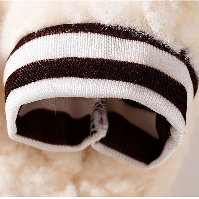 Malteser-Fleecepullover mit Stickerei – Rot und Creme