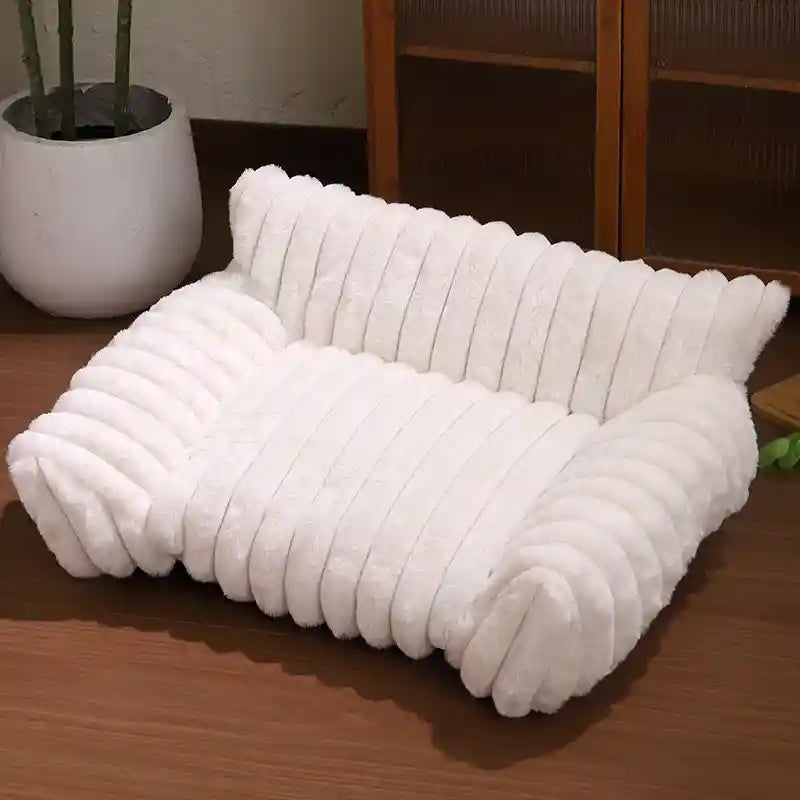 Royal Sofa Velvet Cat Bed - Elegant Soft Bed