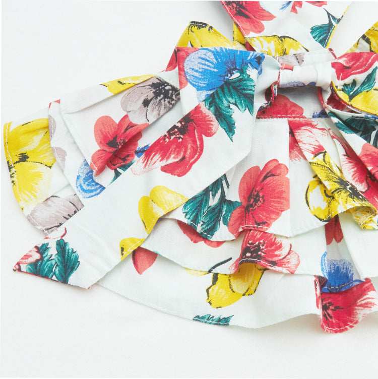 Dog dress "Fanny" with skirt and bow on the back | DogModa