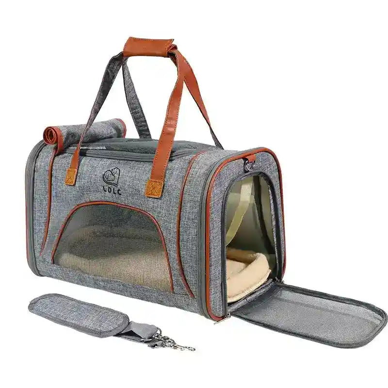 Trasportino Cani in Tela con Tracolla e Cuscino Lavabile by Dog Moda