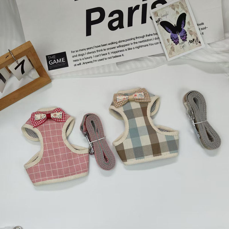 Pettorina Cane Gatto Guinzaglio Fiocco Stile Coreano by Dog Moda
