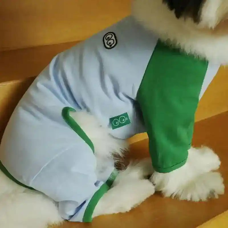 Tutina Fleece per Cani con Patch Cartoon - Pigiama Morbido by Dog Moda