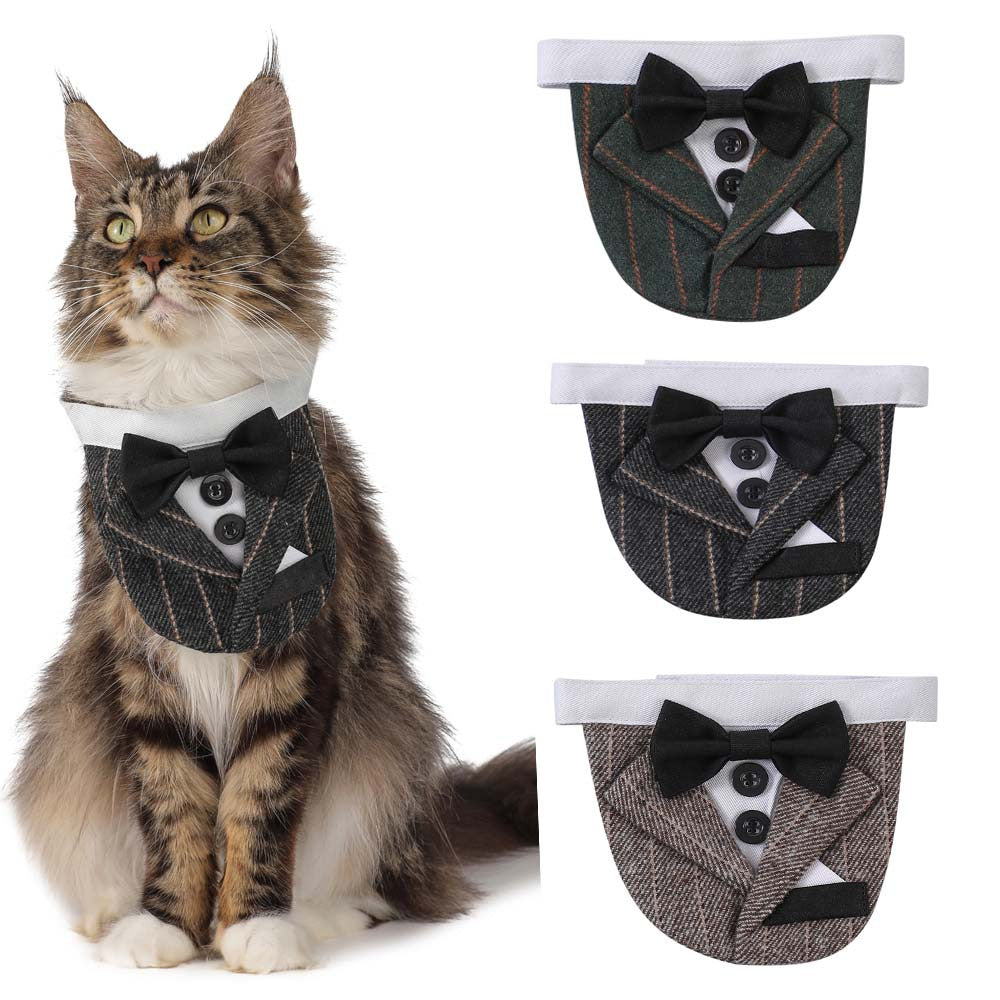 Bandana avec nœud papillon pour chiens - Élégant pour mariages