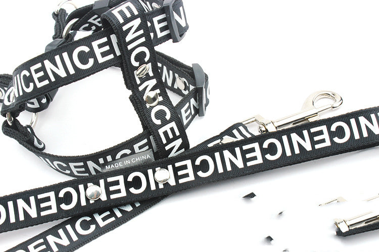 Dog Harness with Adjustable Leash in Durable Nylon